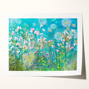 Azure Bloom - Art Print