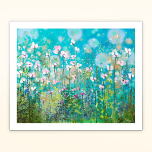 Azure Bloom - Art Print