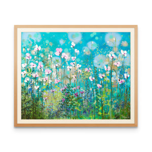Azure Bloom - Art Print
