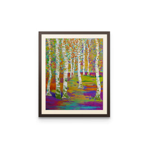 Birch Path - Art Print