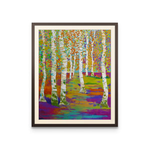 Birch Path - Art Print