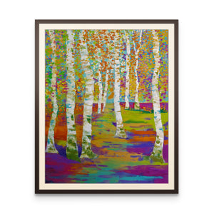 Birch Path - Art Print