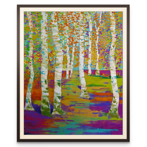 Birch Path - Art Print