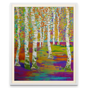 Birch Path - Art Print