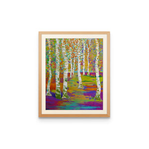 Birch Path - Art Print