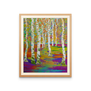 Birch Path - Art Print