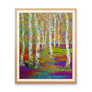 Birch Path - Art Print