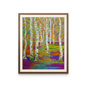 Birch Path - Art Print