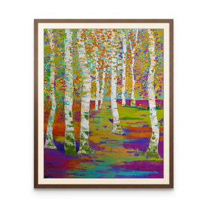 Birch Path - Art Print